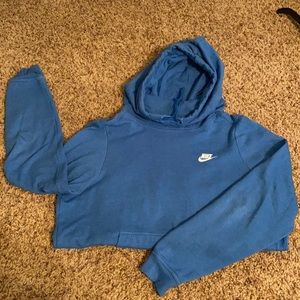 Nike Blue Scuba-neck Hoodie